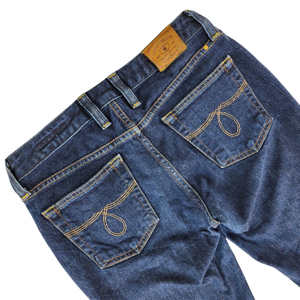 Lucky Brand Lola Skinny Jeans Womens 6/28 Dark Wash Skinny Cotton Blend